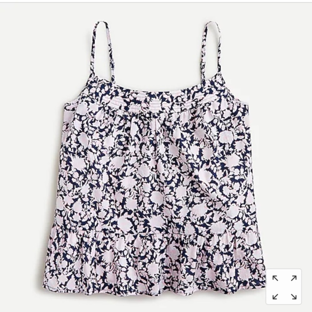 J Crew Crinkle Cotton Tank